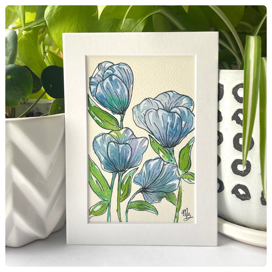 Blue Blooms - Original Painting