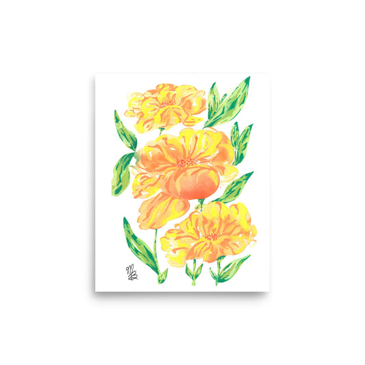 Orange Blooms - Fine Art Print