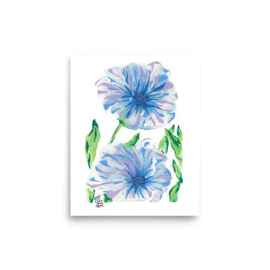 Blue Blooms - Fine Art Print